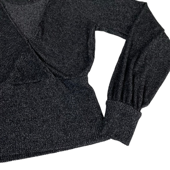 Anthropologie Brushed Ribbed Surplice Wrap Sweater - Picture 9 of 14